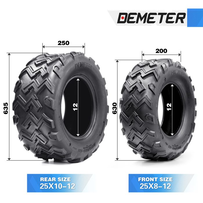 atv tires size